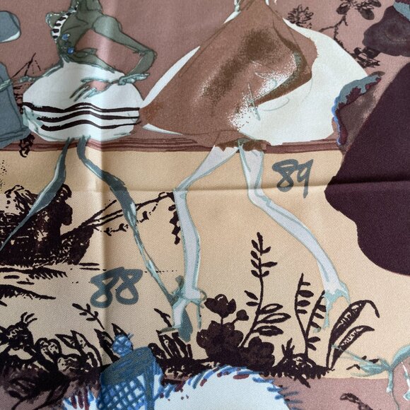 Christian Lacroix Silk Scarf – Fashion Sketch Design - Picture 14 of 15